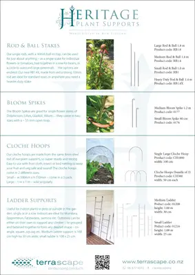 Heritage Plant Supports catalogue 2022