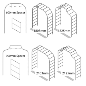 Extension spacers